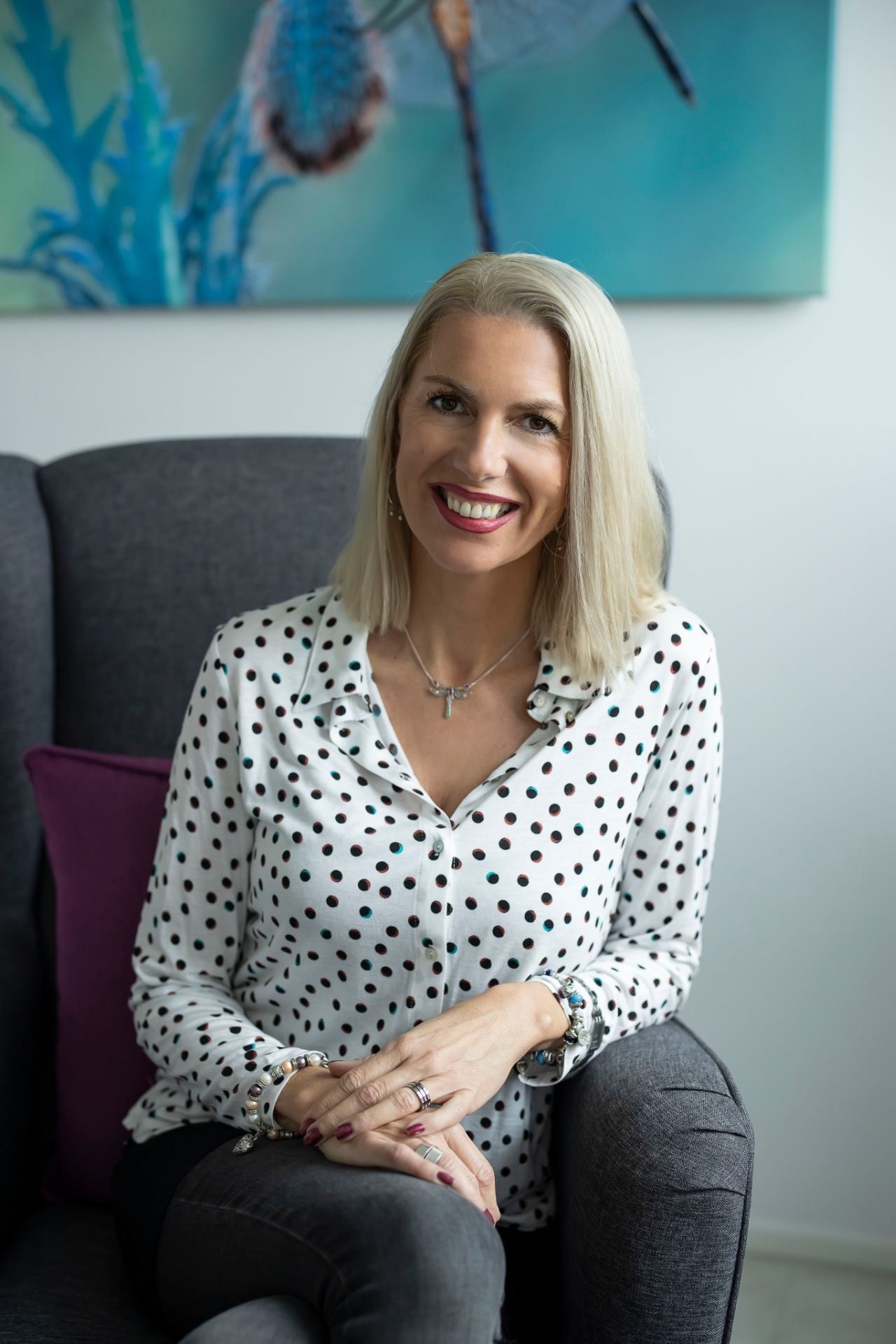 Pavlína Rasochová ve své terapeutické pracovně